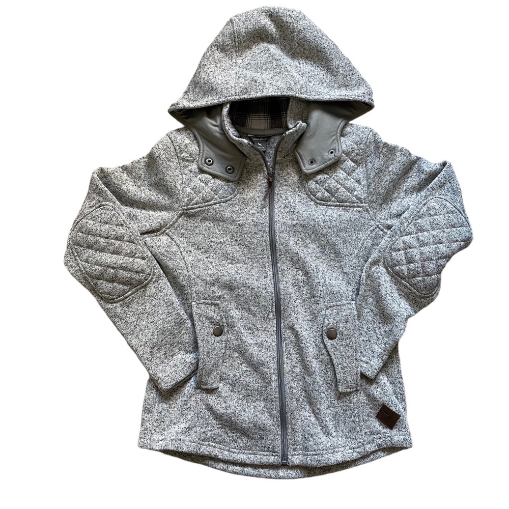 Eddie Bauer sweater/jacket with Quilted Shoulder & Elbows